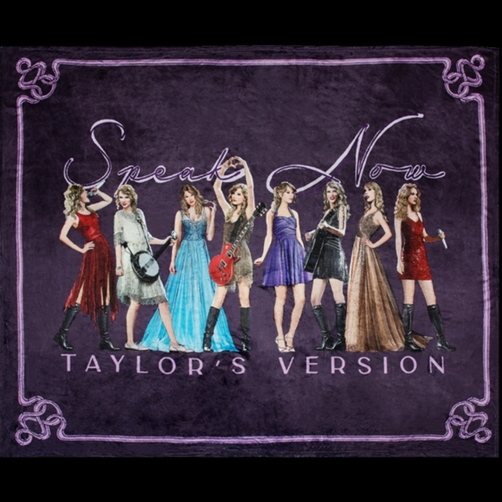 Purple Taylor Swift Speak Now Blanket